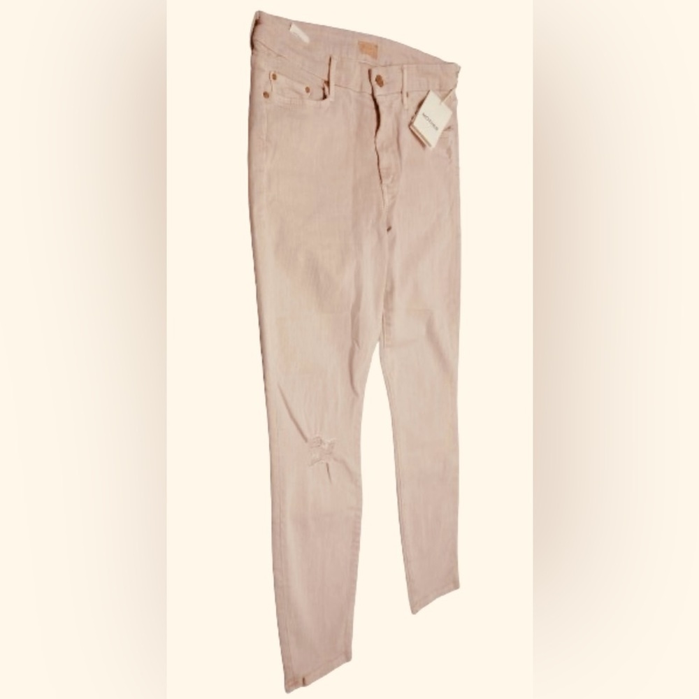 MOTHER JEANS NWT Crop Looker in Blush Size 30